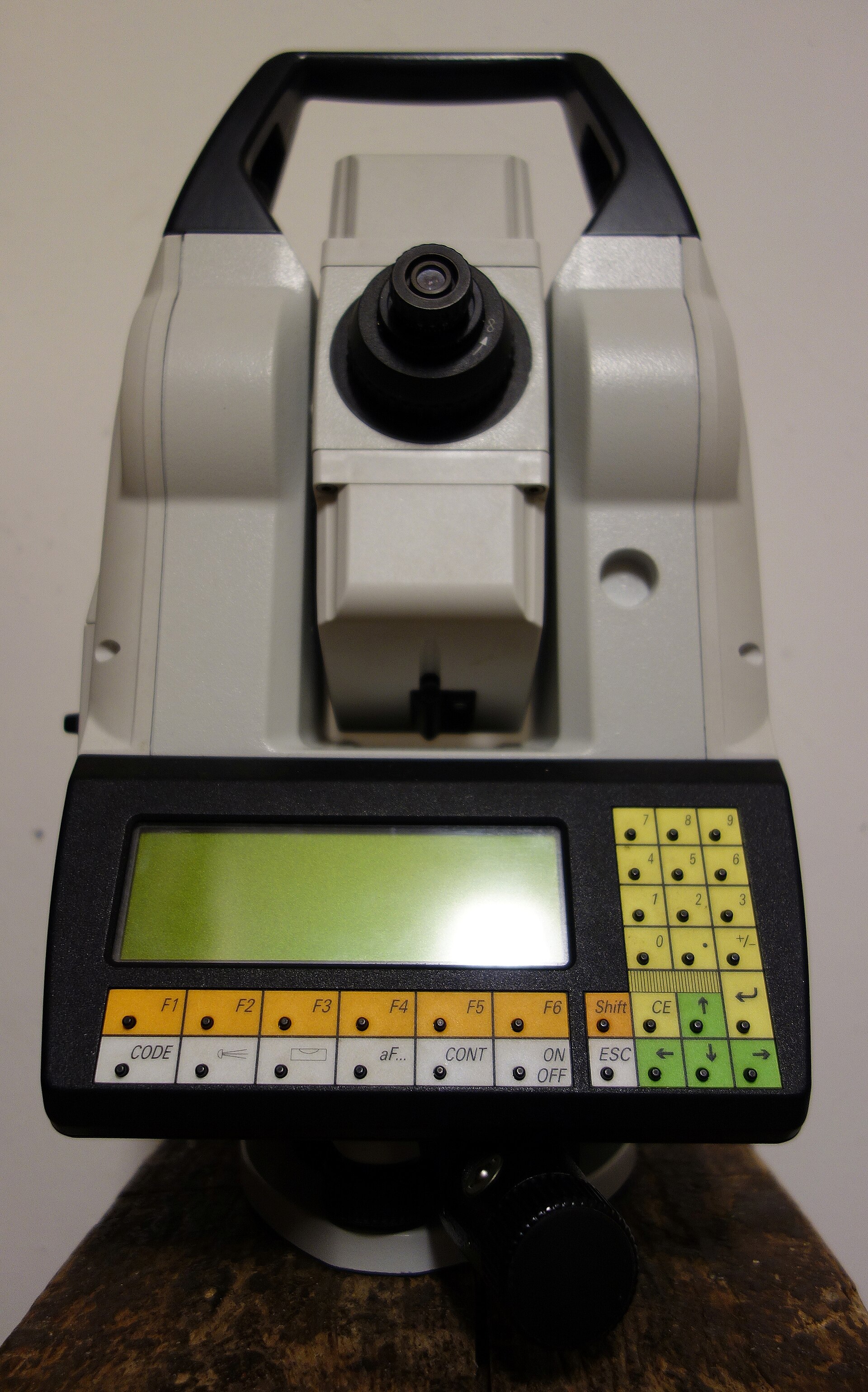 Survey instrument on a tripod