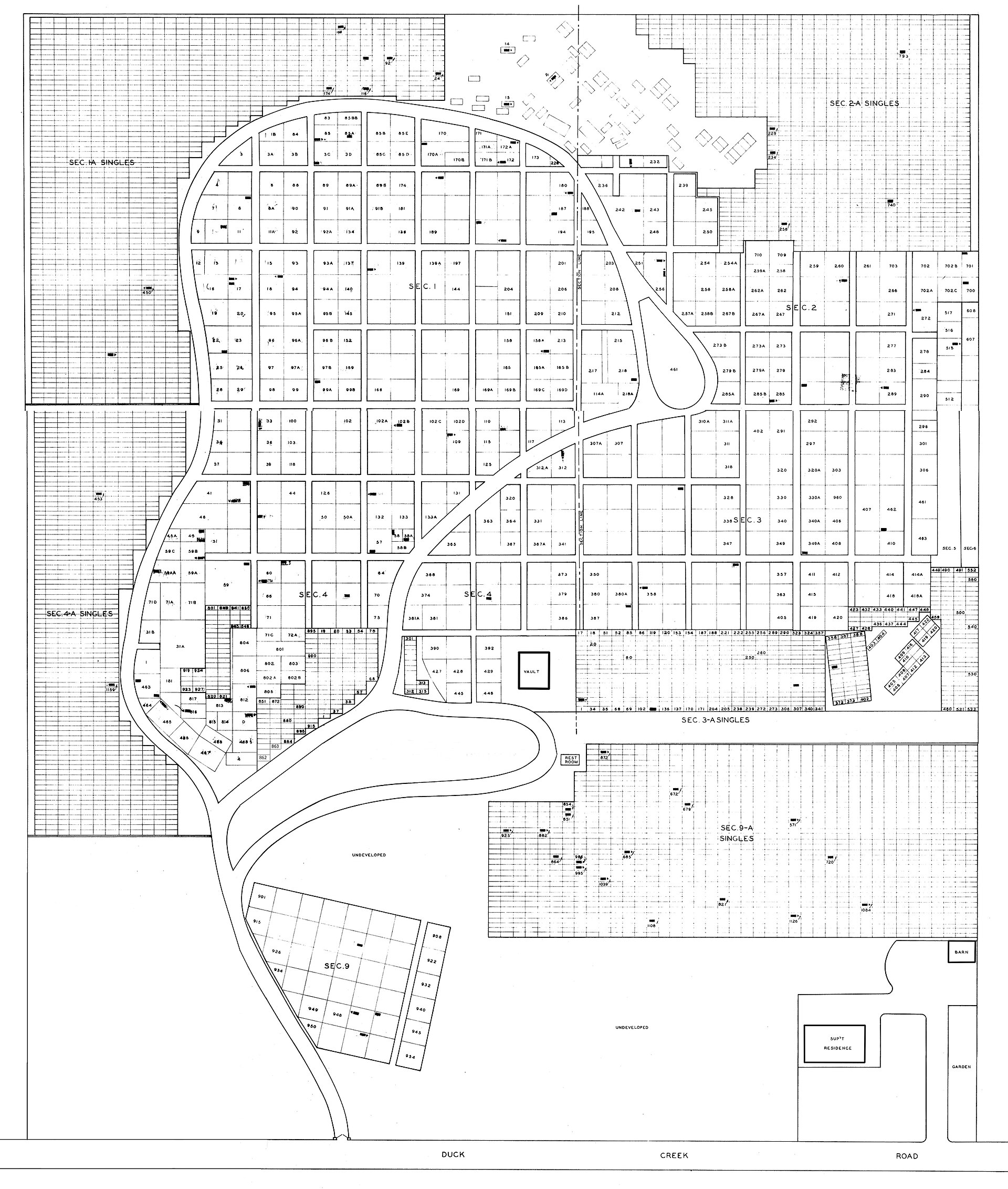 Sealed survey plan with the address cropped